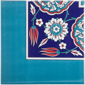 Safid - keramische Bordürenfliese Iznik