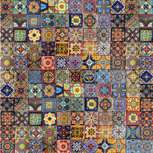 Vivo - original Talavera Fliesen aus Mexiko - 5 x 5 cm