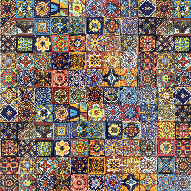 Vivo - original Talavera Fliesen aus Mexiko - 5 x 5 cm