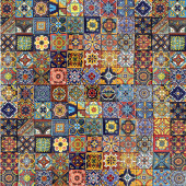 Vivo - original Talavera Fliesen aus Mexiko - 5 x 5 cm