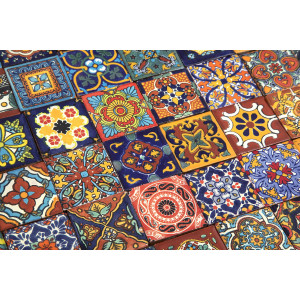 Vivo - original Talavera Fliesen aus Mexiko - 5 x 5 cm