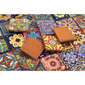 Vivo - original Talavera Fliesen aus Mexiko - 5 x 5 cm