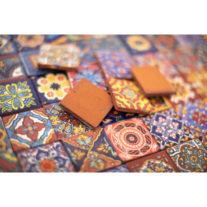 Vivo - original Talavera Fliesen aus Mexiko - 5 x 5 cm