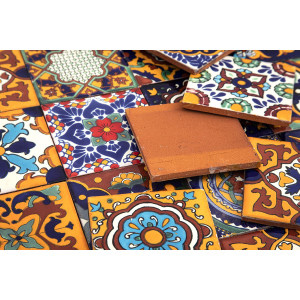Girasol - Mexikanisches Talavera Patchwork - 30 Stück