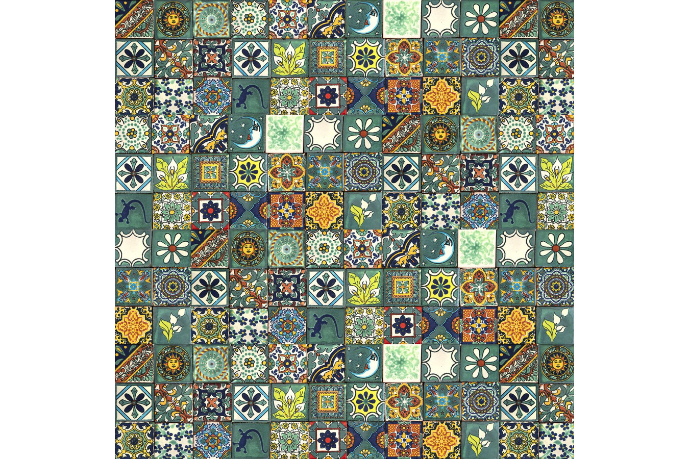 Verdicino - Mexikanische Fliesen 5x5 - 120 Stück
