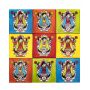 Virgenes - Set von 30 mehrfarbigen Fliesenmustern