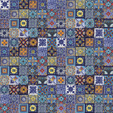 Tonito -  mexikanische Talavera Fliesen Patchwork - 5 x 5 cm