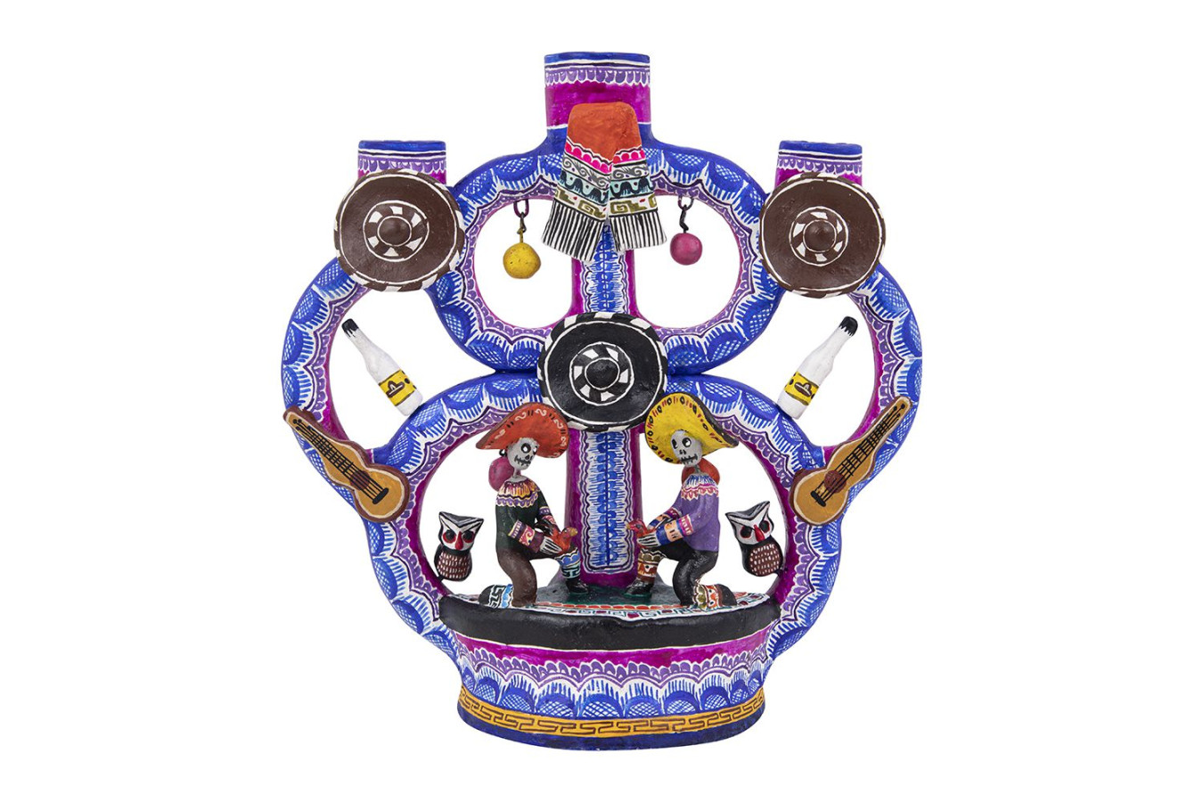 Arbol de galleros - Kerzenhalter aus Mexiko - Höhe 20 x 20 cm