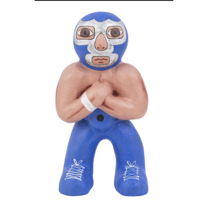 Blauer Dämon - Figur Wrestling-Kämpfers aus Mexiko