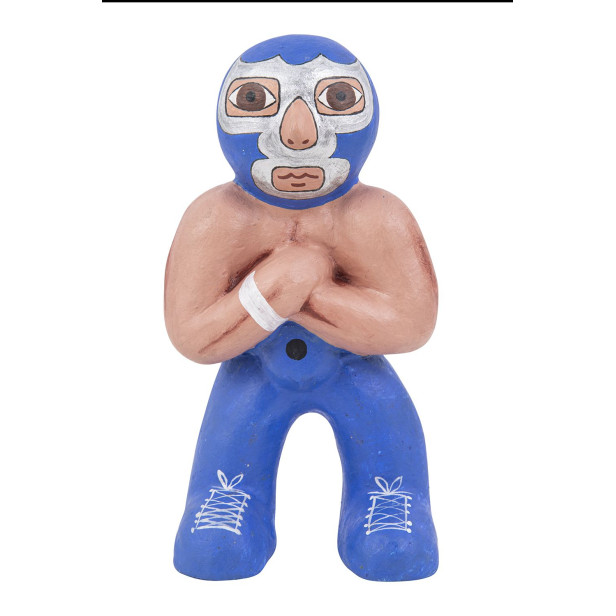 Blauer Dämon - Figur Wrestling-Kämpfers aus Mexiko