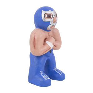 Blauer Dämon - Figur Wrestling-Kämpfers aus Mexiko
