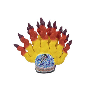 Cráneo flamas con bicho - Schädel in Flammen aus Mexiko