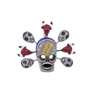 Cabeza diablo y muerto - Kunsthandwerk aus Mexiko