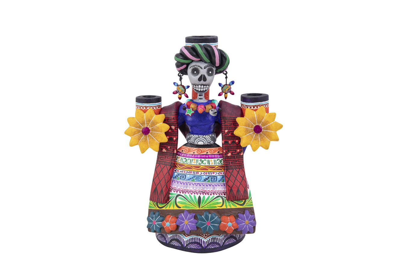 Candelero Frida - Kerzenhalter aus Mexiko - Höhe 21 cm