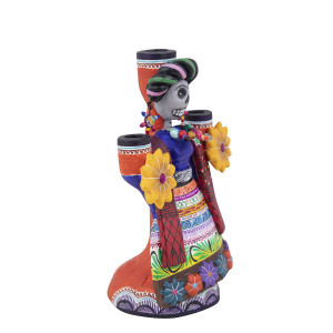 Candelero Frida - Kerzenhalter aus Mexiko - Höhe 21 cm