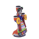 Candelero Frida - Kerzenhalter aus Mexiko - Höhe 21 cm