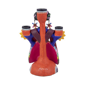 Candelero Frida - Kerzenhalter aus Mexiko - Höhe 21 cm