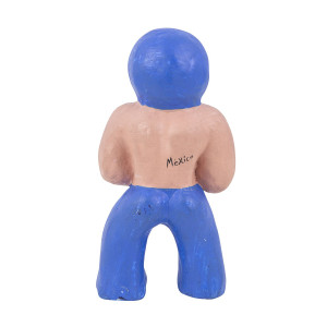 Blauer Dämon - Figur Wrestling-Kämpfers aus Mexiko