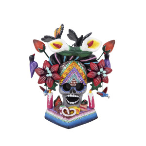 Frida con corona - stehendes Ornament aus Mexiko