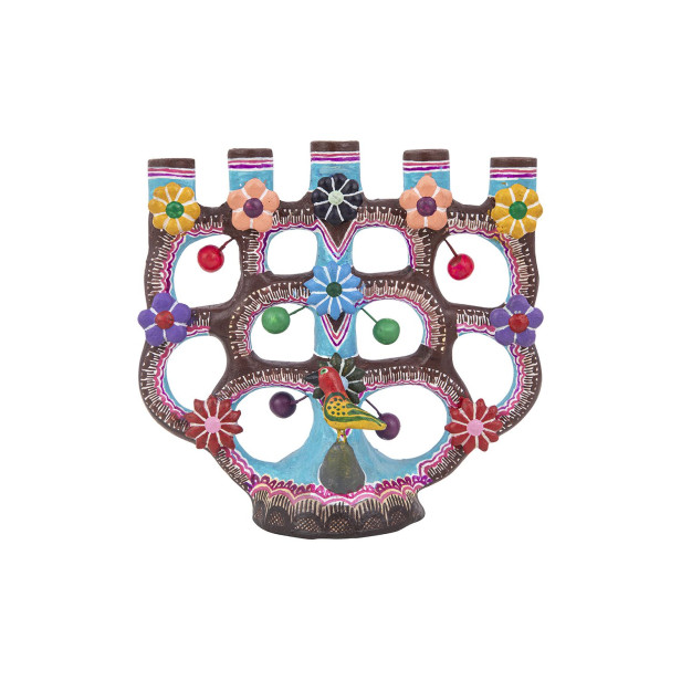 Candelero - Lebensbaum-Kerzenhalter aus Mexiko