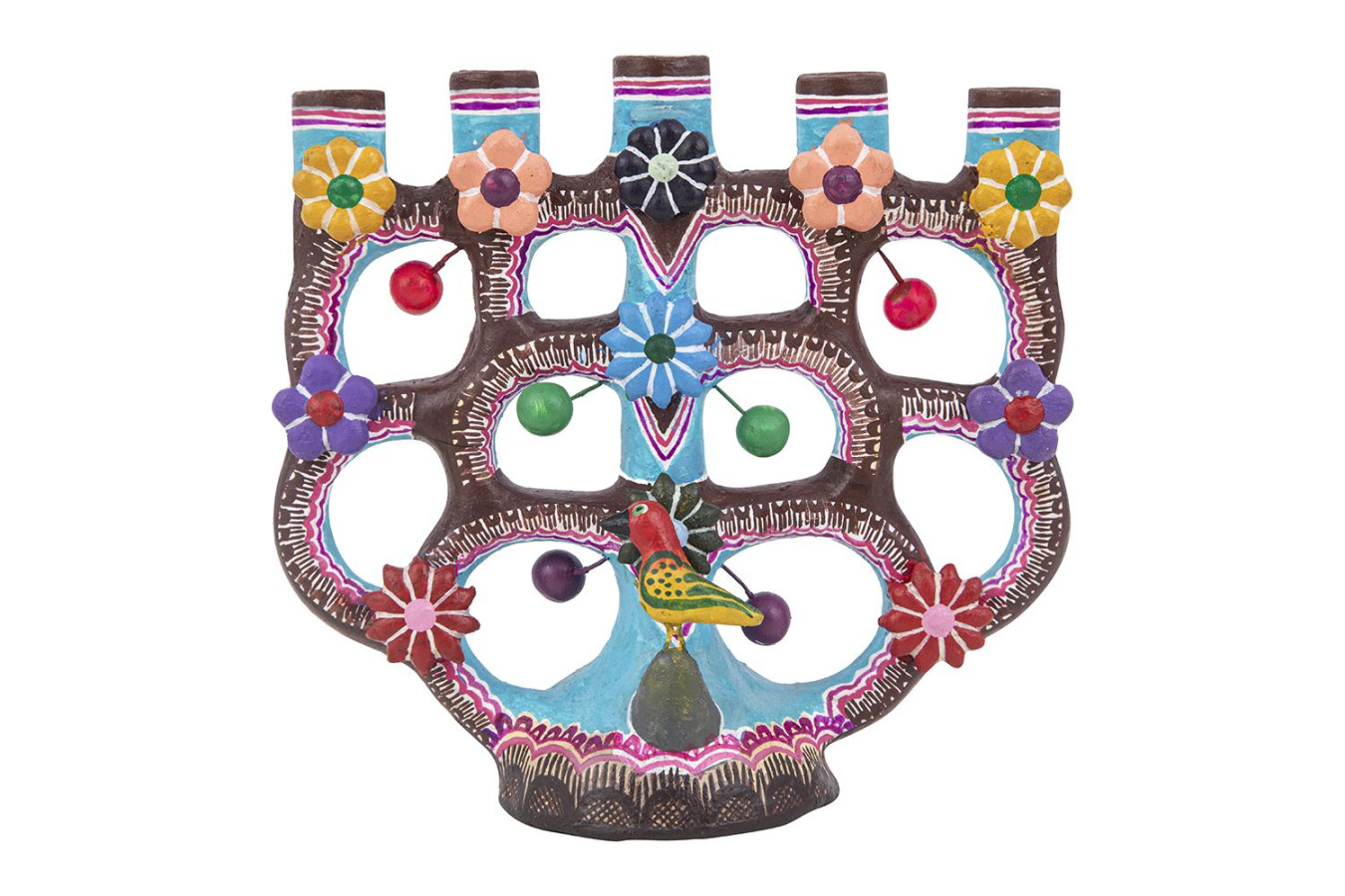 Candelero - Lebensbaum-Kerzenhalter aus Mexiko