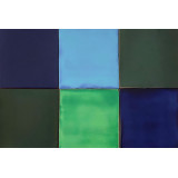 Malaquita - Patchwork aus einfarbigen Fliesen - 90 Stück, 1 m2