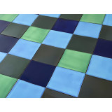 Malaquita - Patchwork aus einfarbigen Fliesen - 90 Stück, 1 m2
