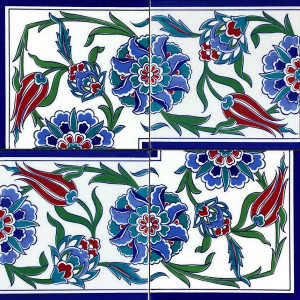 Sanir - Iznik keramische Eckfliesen