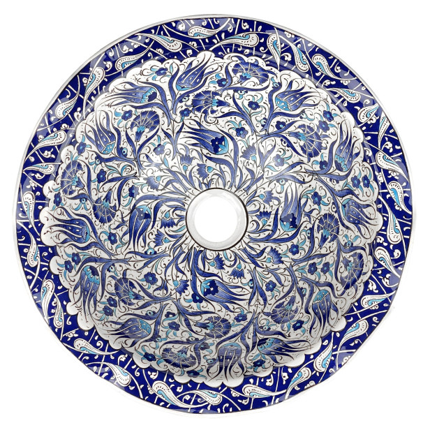 Ebru – Iznik Aufsatzwaschtisch aus Keramik