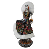 Catrina Tehuana - traditionelle Figur aus Mexiko mit Talavera-Motiv