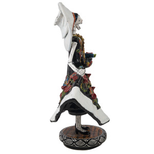 Catrina Tehuana - traditionelle Figur aus Mexiko mit Talavera-Motiv
