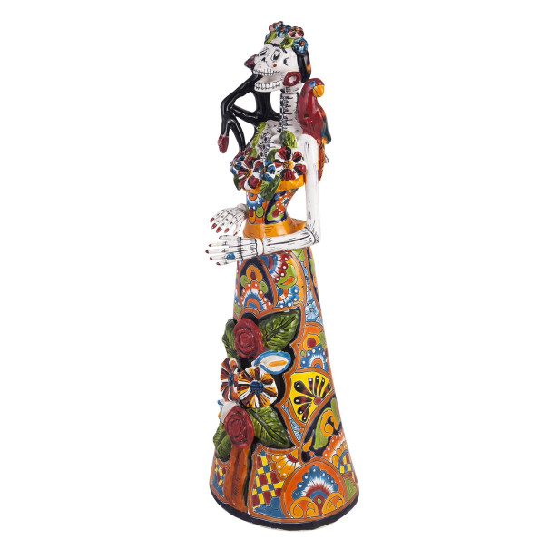 Frida Lisa - traditionelle Figur aus Mexiko mit Talavera-Motiv