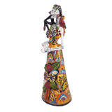Frida Lisa - traditionelle Figur aus Mexiko mit Talavera-Motiv