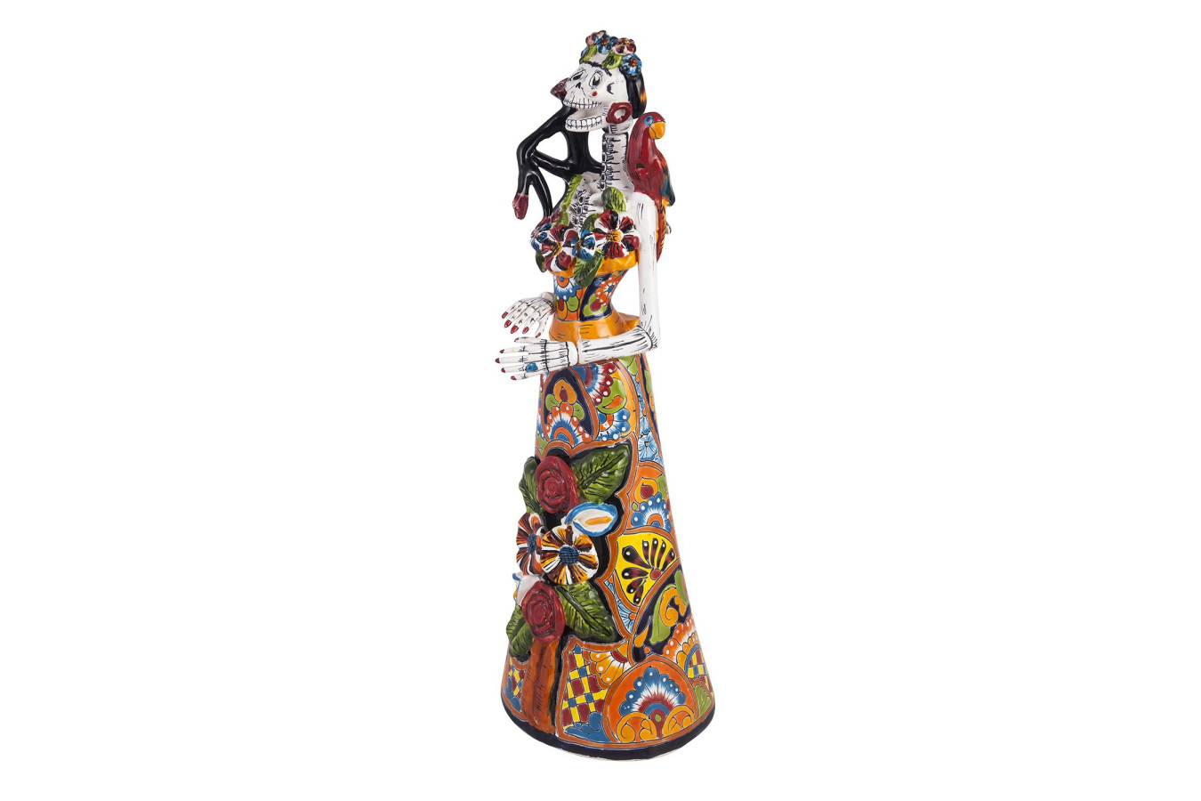 Frida Lisa - traditionelle Figur aus Mexiko mit Talavera-Motiv