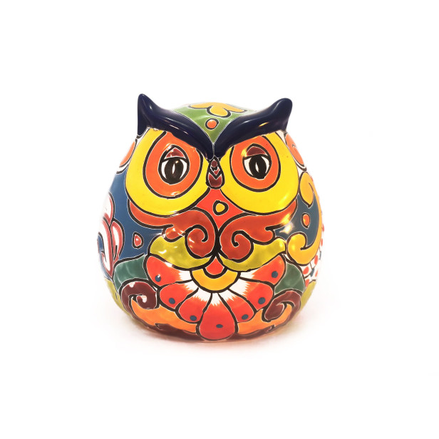 Búho - dekorative Eule - Talavera-Keramik