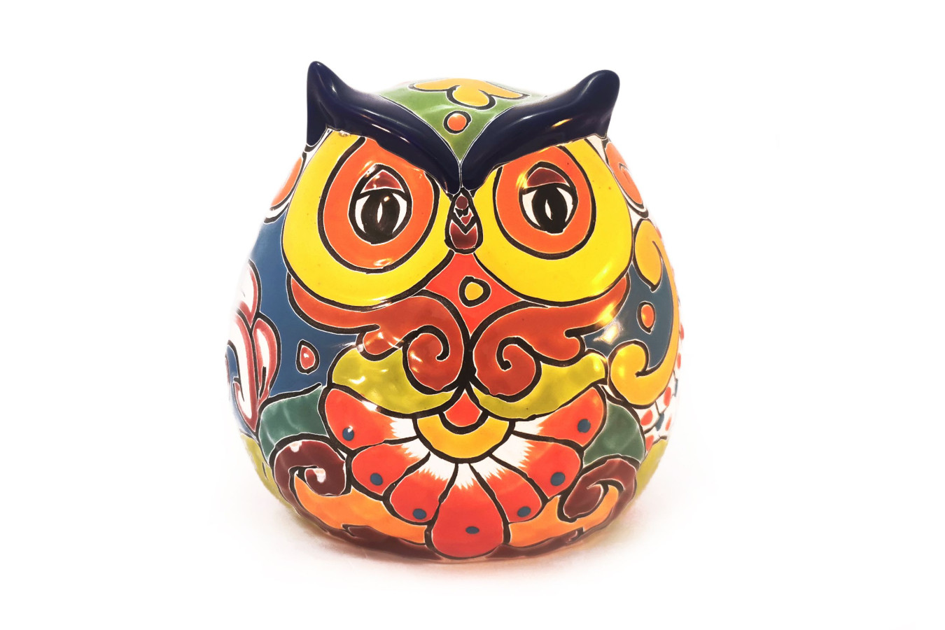 Búho - dekorative Eule - Talavera-Keramik