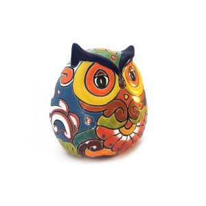 Búho - dekorative Eule - Talavera-Keramik