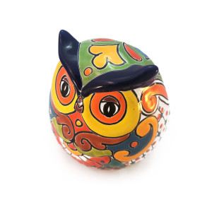 Búho - dekorative Eule - Talavera-Keramik