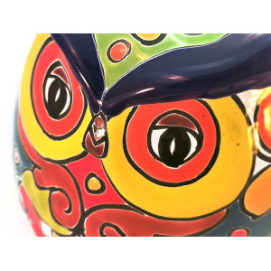 Búho - dekorative Eule - Talavera-Keramik