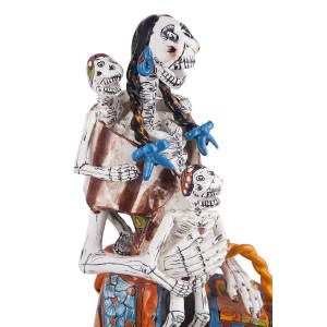 India No.2 - traditionelle La catrina Figur aus Mexiko