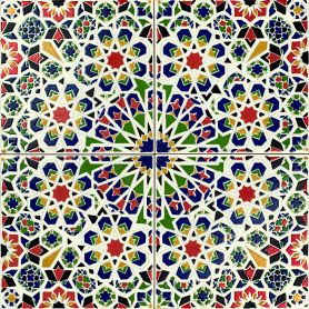 Mattullah - Marokkanische Keramikfliesen 20x20 cm, 12 Fliesen im Set (0,5m2)