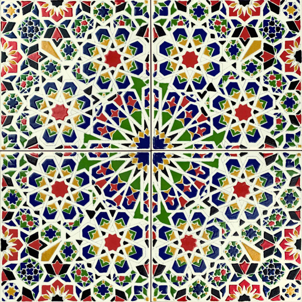 Mattullah - Marokkanische Keramikfliesen 20x20cm