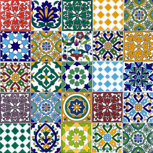 Pazzo - tunesisch dekoratives Patchwork 10 x 10 cm