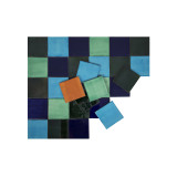Malaquita - Patchwork aus einfarbigen Fliesen - 90 Stück, 1 m2