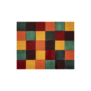 Borgońa - patchwork aus einfarbigen Fliesen - 90 Stück, 1 m2