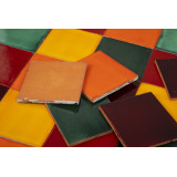 Borgońa - patchwork aus einfarbigen Fliesen - 90 Stück, 1 m2