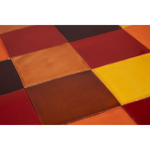 Caramelo - Patchwork aus einfarbigen Fliesen - 90 Stück, 1 m2