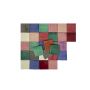 Ciruela - Patchwork aus einfarbigen Fliesen - 90 Stück. 1 m2