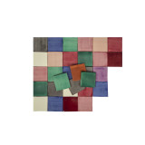 Ciruela - Patchwork aus einfarbigen Fliesen - 90 Stück. 1 m2