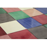 Ciruela - Patchwork aus einfarbigen Fliesen - 90 Stück. 1 m2